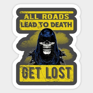 get lost Sticker